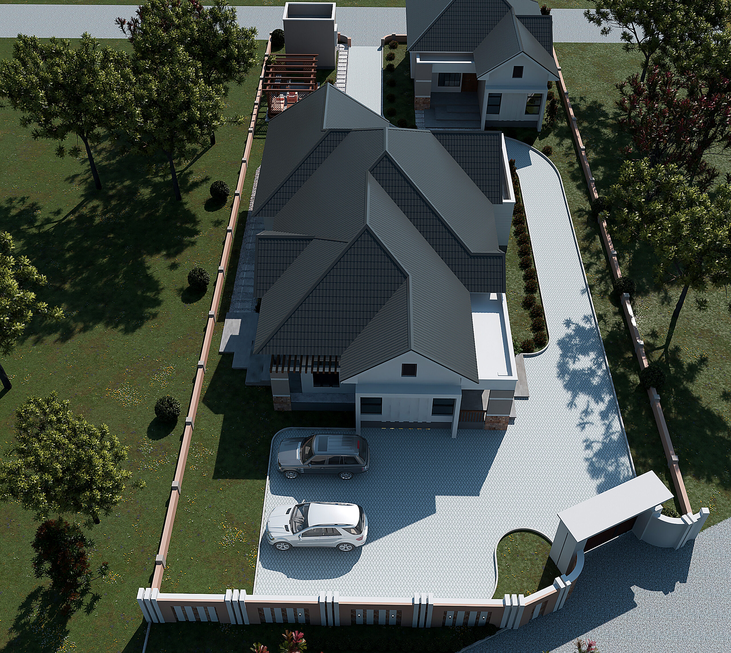 FOUR BEDROOM RESIDENTIAL BUILDING + SERVANT QUARTER